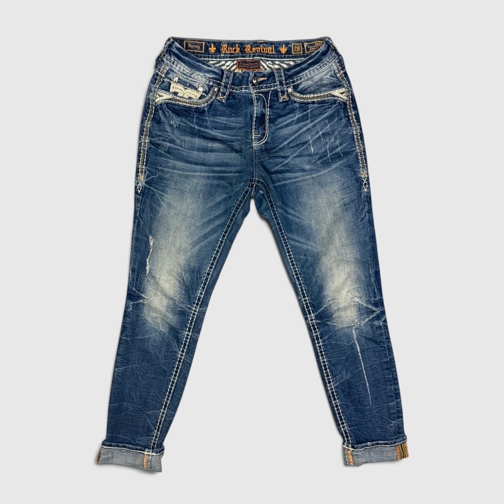 Rock Revival Darcey Ankle Skinny Jeans - Women's - 26 - Blue